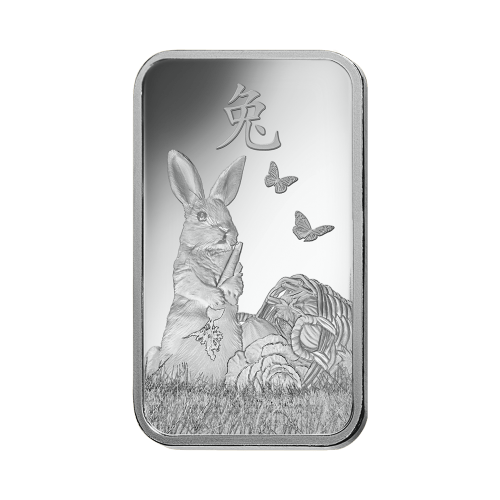 1 oz 2023 Lunar Year of the Rabbit Silver Bar | PAMP Suisse