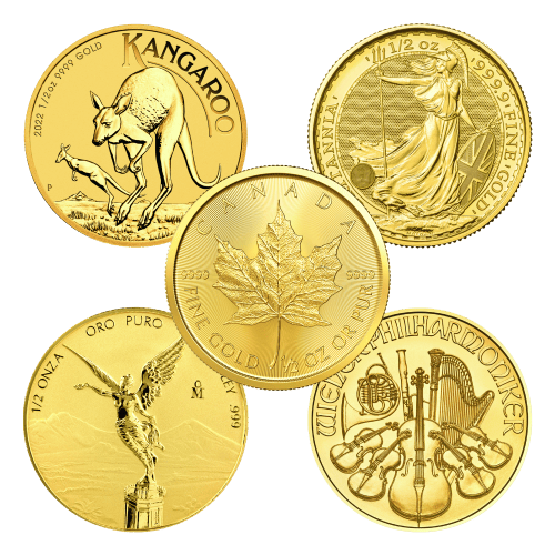 1/2 once Notre sélection de pièce d'or New Sovereign Mint