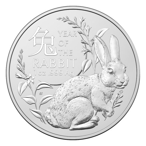 Pièce 1 once d'argent Série Lunaire : Année du Lapin 2023 | Monnaie royale australienne