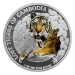 Pièce 1 once d'argent Lost Tigers of Cambodia 2023 | Cambodge