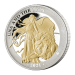 Pièce 1 once d'argent plaquée or Épreuve numismatique Saint-Hélène Una et le Lion 2021 | Compagnie des Indes orientales