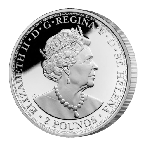 Pièce 2 onces d'argent Épreuve numismatique Saint-Hélène Una et le Lion 2022 | Compagnie des Indes orientales