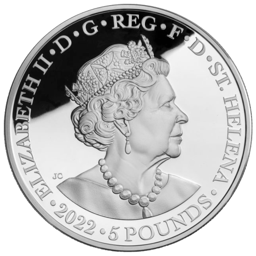Pièce 5 onces d'argent Épreuve numismatique Saint-Hélène Déesse Hera 2022 | Compagnie des Indes orientales