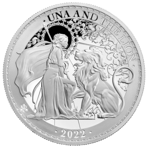 5 oz 2022 Saint Helena Una and the Lion Proof Silver Coin | East India Company