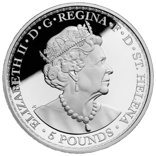 5 oz 2022 Saint Helena Una and the Lion Proof Silver Coin | East India Company
