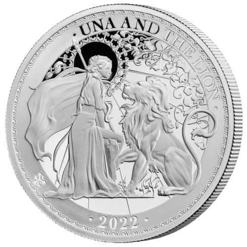 5 oz 2022 Saint Helena Una and the Lion Proof Silver Coin | East India Company
