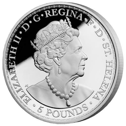 5 oz 2022 Saint Helena Una and the Lion Proof Silver Coin | East India Company