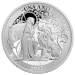 5 oz 2022 Saint Helena Una and the Lion Proof Silver Coin | East India Company