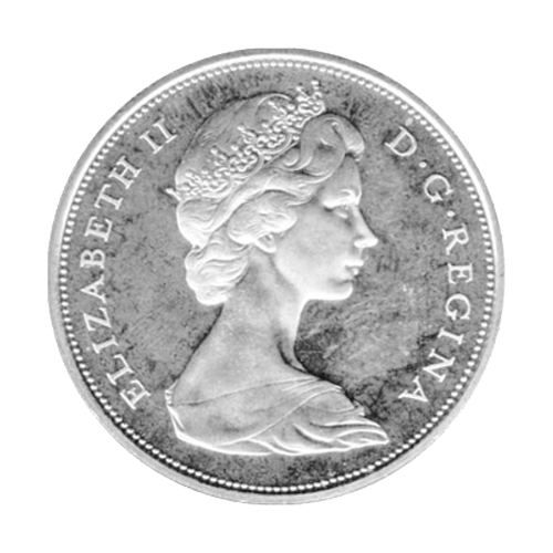 Pièce d'argent 80 % pur EF en circulation Dollar en argent canadien Valeur nominale 1 $ 1967 | Monnaie royale canadienne