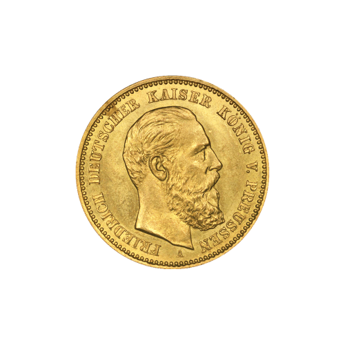 Pièce d'or 10 Mark Allemagne Année aléatoire
