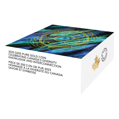 1 oz 2023 Celebrating Canada's Diversity: Knowledge and Interconnection Abalone Gold Coin | Royal Canadian Mint