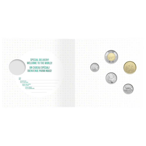 Set of 5 x 2023 Newborn Baby Gift Coins | Royal Canadian Mint