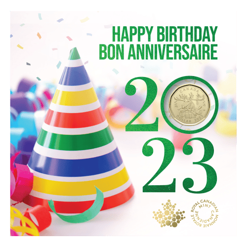 Set of 5 x 2023 Happy Birthday Gift Coins | Royal Canadian Mint