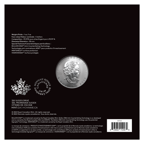 1 oz 2023 Congratulations Treasured Canadian Maple Leaf Silver Coin | Royal Canadian Mint