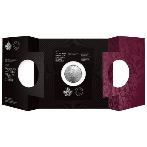 1 oz 2023 Congratulations Treasured Canadian Maple Leaf Silver Coin | Royal Canadian Mint