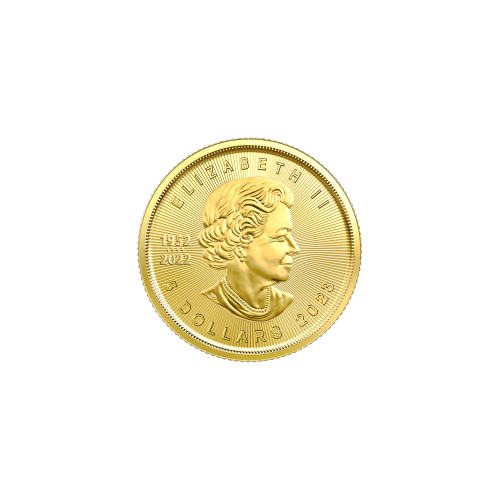 Pièce 1/10 once d'or Précieuse feuille d'érable canadienne 2023 | Monnaie royale canadienne