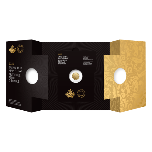 Pièce 1/10 once d'or Précieuse feuille d'érable canadienne 2023 | Monnaie royale canadienne