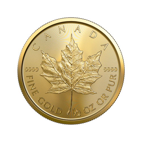 Pièce 1/2 once d'or Feuille d'érable canadienne 2023 | Monnaie royale canadienne