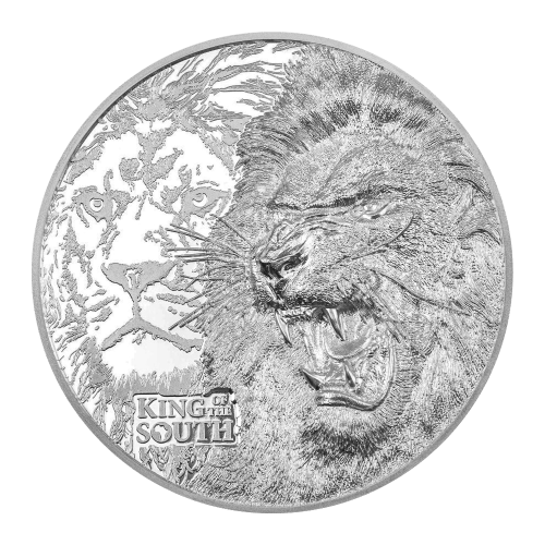 Pièce 1 once d'argent Très haut relief King of the South 2023 | Coin Invest Trust