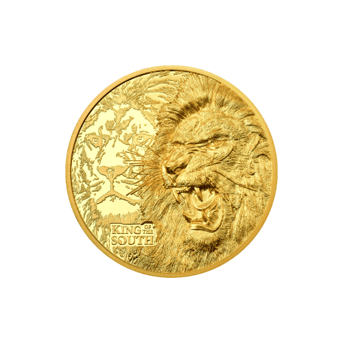 Pièce 1/4 once d'or Très haut relief Roi du Sud 2023 | Coin Invest Trust