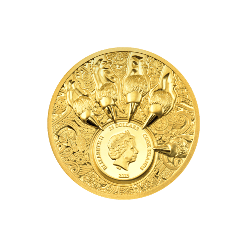 Pièce 1/4 once d'or Très haut relief Roi du Sud 2023 | Coin Invest Trust