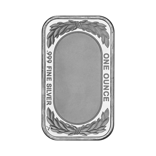 1 oz Valentine's Day: Heart and Rose Red Colourized Silver Bar | Silvertowne Mint