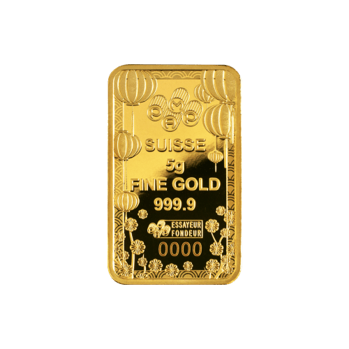 5 gram 2023 Good Luck Gold Bar | PAMP Suisse