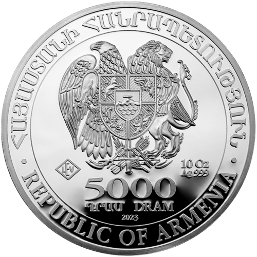 10 oz 2023 Armenian Noah's Ark Silver Coin | Geiger Edelmetalle