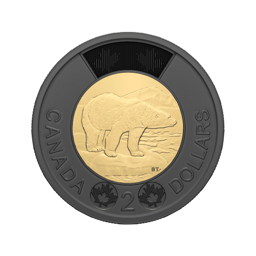 Rouleau de pièces Black Ring Toonie 2 $ 2022 Hommage à la reine Élisabeth II | Monnaie royale canadienne