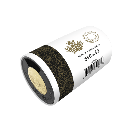Rouleau de pièces Black Ring Toonie 2 $ 2022 Hommage à la reine Élisabeth II | Monnaie royale canadienne