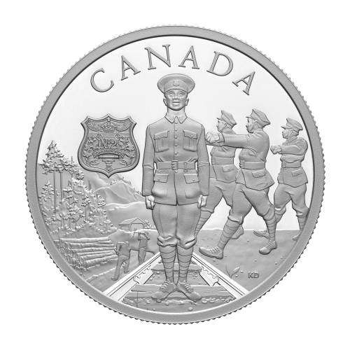 1 oz 2023 Commemorating Black History: No. 2 Construction Battalion Silver Coin | Royal Canadian Mint