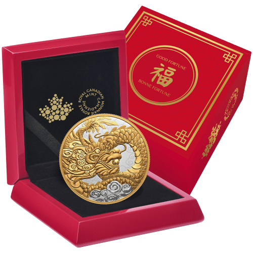 5 oz 2023 Heavenly Dragon Silver Coin | Royal Canadian Mint