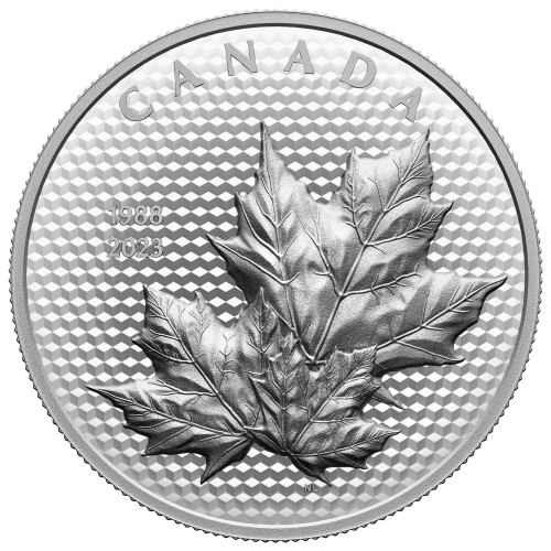 Pièce 5 onces d'argent Feuille d'érable dans le vent 2023 | Monnaie royale canadienne