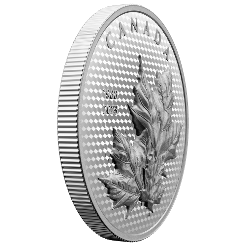 Pièce 5 onces d'argent Feuille d'érable dans le vent 2023 | Monnaie royale canadienne