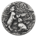 2 oz 2023 Australian Lunar Series III: Year of the Rabbit Antiqued Silver Coin | Perth Mint
