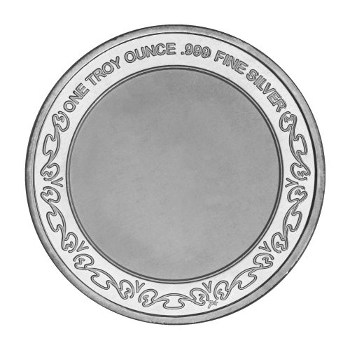 Ronde 1 once d'argent coloré Joyeux Anniversaire : Rayures | Monnaie de SilverTowne