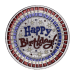 Ronde 1 once d'argent coloré Joyeux Anniversaire : Rayures | Monnaie de SilverTowne