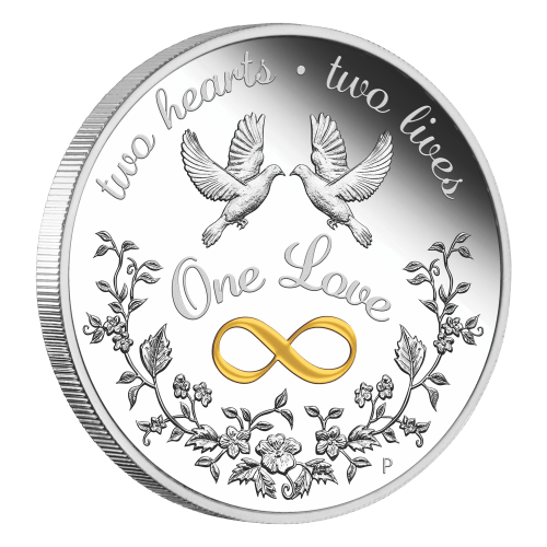 Pièce 1 once d'argent épreuve numismatique One Love 2023 | Monnaie de Perth