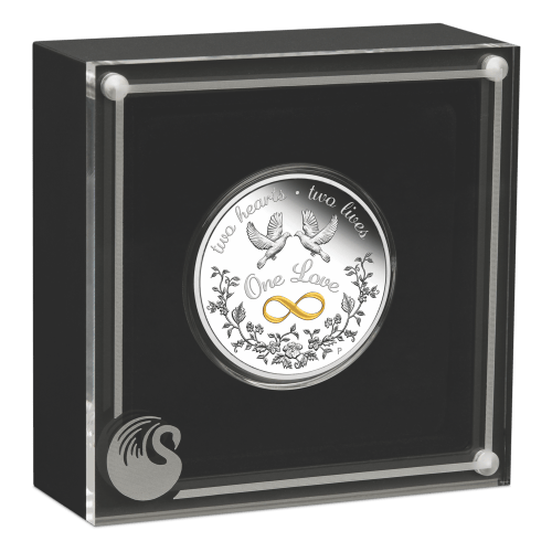 Pièce 1 once d'argent épreuve numismatique One Love 2023 | Monnaie de Perth