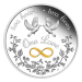 Pièce 1 once d'argent épreuve numismatique One Love 2023 | Monnaie de Perth