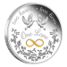 Pièce 1 once d'argent épreuve numismatique One Love 2023 | Monnaie de Perth