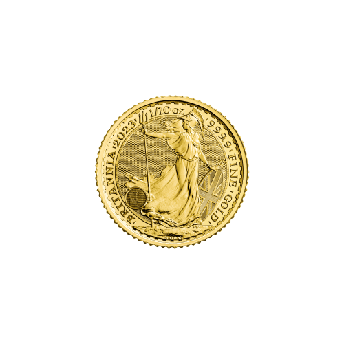Pièce 1/10 once d'or Britannia : Roi Charles III 2023 | La Monnaie royale