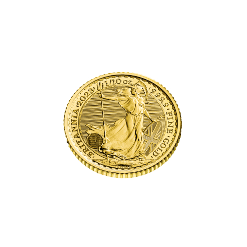 Pièce 1/10 once d'or Britannia : Roi Charles III 2023 | La Monnaie royale