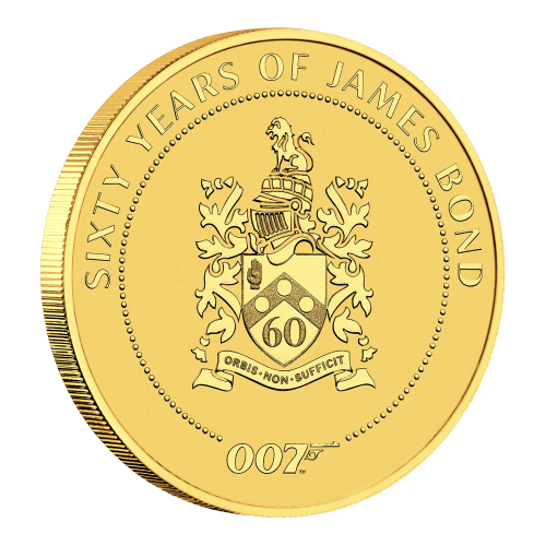 1 oz 2022 James Bond: 60th Anniversary Crest Gold Coin | Perth Mint