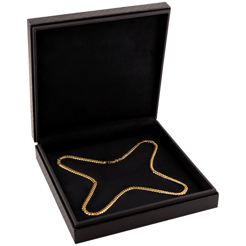 30.5 gram 22 kt Rounded Curb Style Gold Necklace