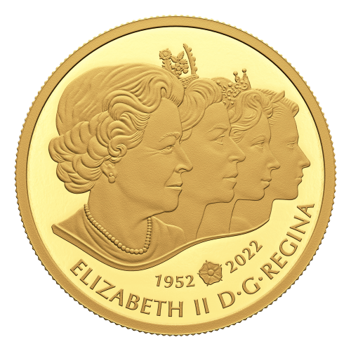 1 oz 2022 Queen Elizabeth II: Queen Elizabeth II's Royal Cypher Gold Coin | Royal Canadian Mint