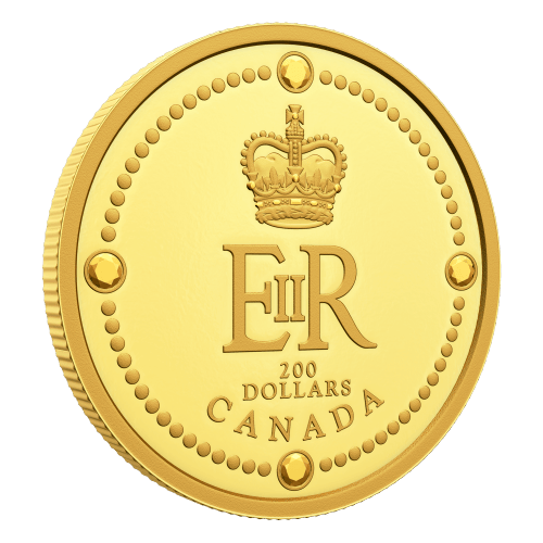 1 oz 2022 Queen Elizabeth II: Queen Elizabeth II's Royal Cypher Gold Coin | Royal Canadian Mint