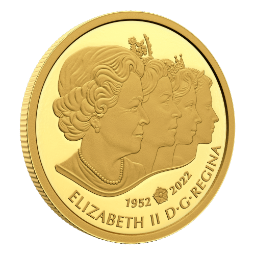 1 oz 2022 Queen Elizabeth II: Queen Elizabeth II's Royal Cypher Gold Coin | Royal Canadian Mint