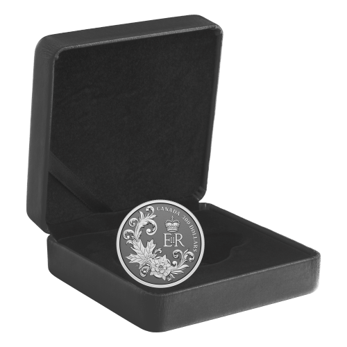 1 oz 2022 Queen Elizabeth II: Queen Elizabeth II's Royal Cypher Platinum Coin | Royal Canadian Mint