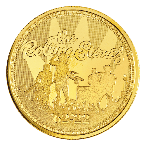 Pièce 1 once d'or Légendes de la musique britannique : The Rolling Stones 2022 | La Monnaie royale